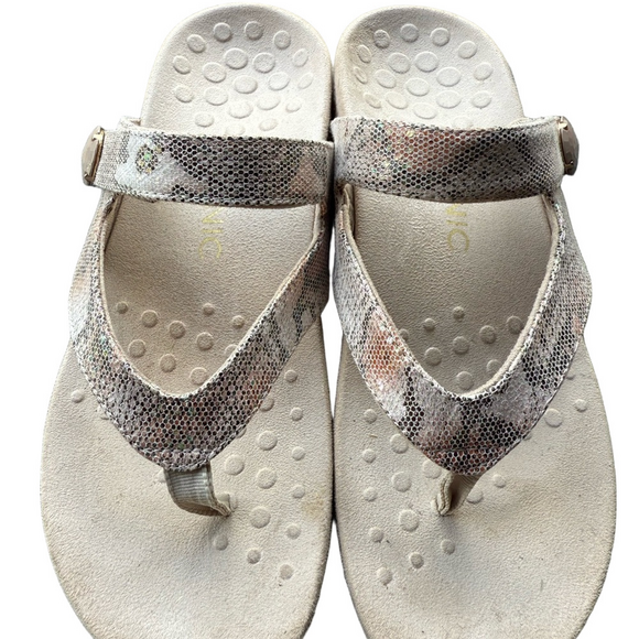 Vionic Shoes - Vionic Cocoa Natural Snake Womens Sandal SZ 8.